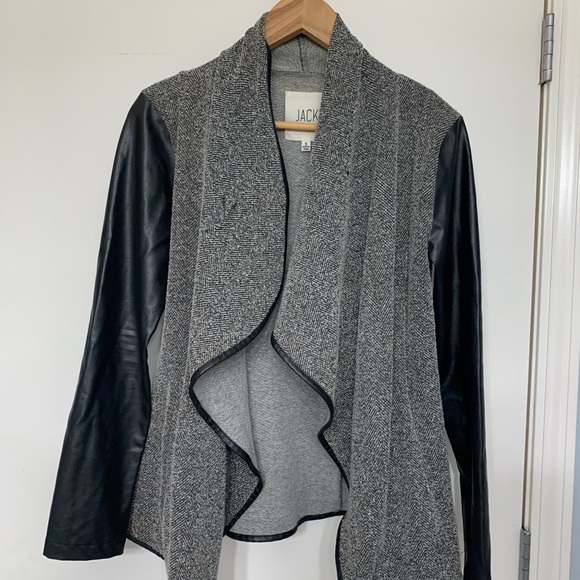 Leather & Tweed Jacket - Picture 1 of 1